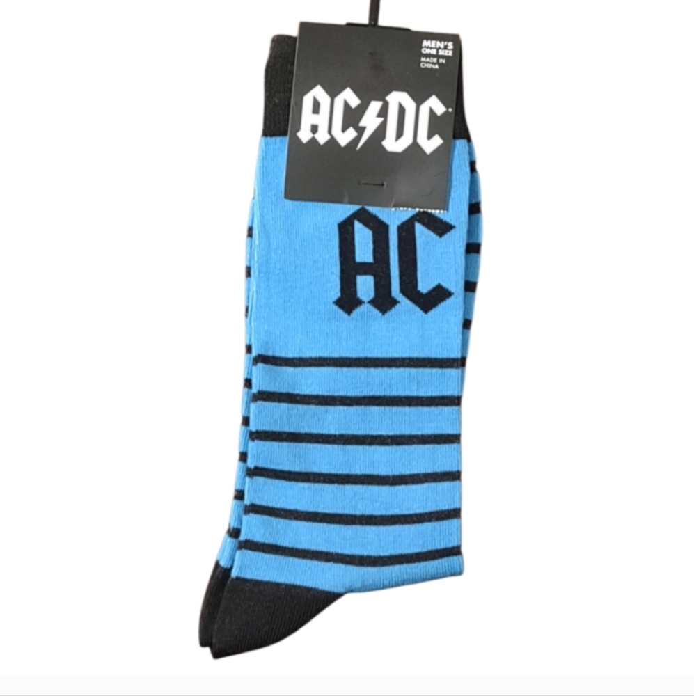 AC/DC Black and Blue Casual Socks Unisex